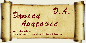 Danica Apatović vizit kartica